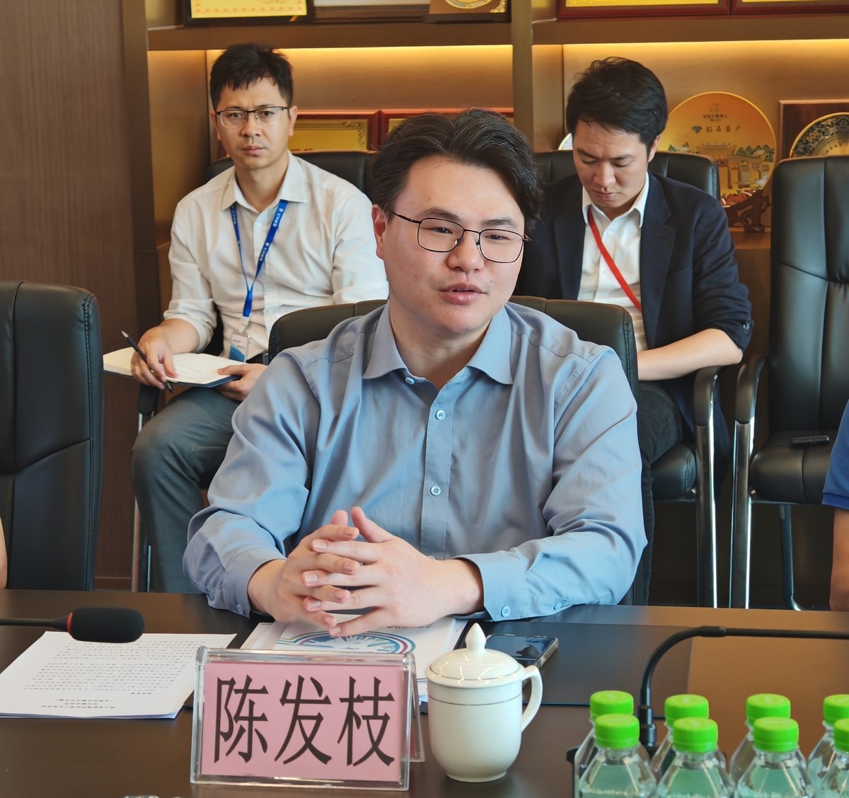 高明區(qū)區(qū)委區(qū)府辦、佛山新基礎(chǔ)工業(yè)集團(tuán)來訪我司調(diào)研